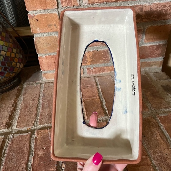 Talavera Mexican Pottery Colorful Tissue Box Cover - Picture 3 of 7